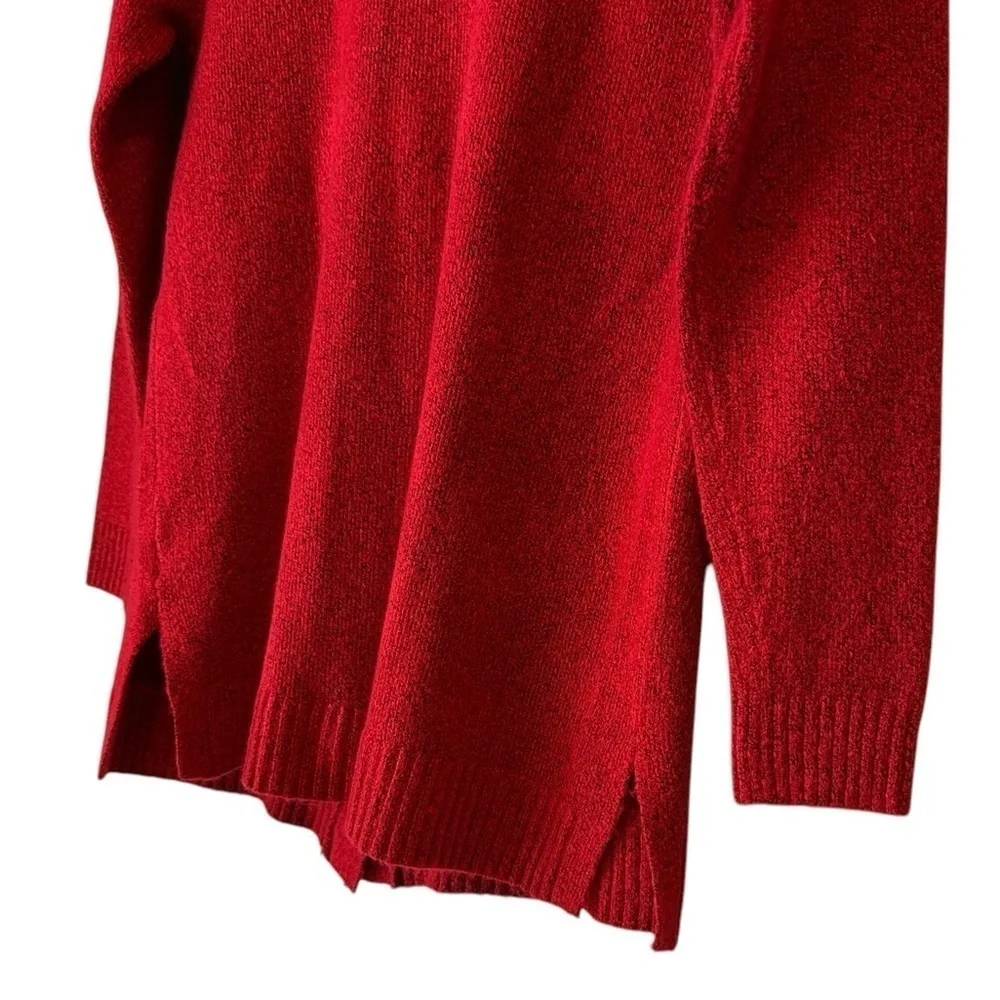 Talbots Red Cardigan Sweater with Decorative Silver Buttons, SP